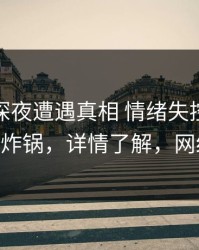 网红在深夜遭遇真相 情绪失控，91网全网炸锅，详情了解，网红pn