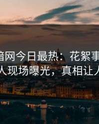 爆料网暗网今日最热：花絮事件曝光，神秘人现场曝光，真相让人瞠目