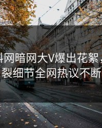 今日爆料网暗网大V爆出花絮，全网炸裂细节全网热议不断