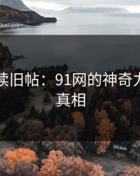 重新解读旧帖：91网的神奇力量揭开真相